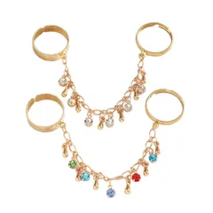 Women’s Alloy Rings With Tassel Craftsmanship Featuring Zircon Inlay In Elegant Colour 5