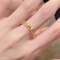 Women’s Bow Tie Band Ring In Electroplated Copper Featuring Elegant Design