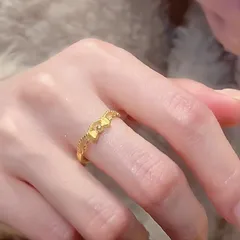 Women’s Bow Tie Band Ring In Electroplated Copper Featuring Elegant Design 5