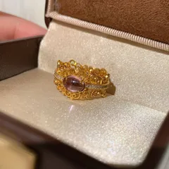 Women’s Crown Open Ring With Bezel Setting, Electroplated Copper Featuring Zircon Inlay 3