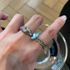 Women’s Electroplated Copper Flower Carving Ring With Zircon Inlay, Elegant Floral Design Jewelry 2