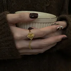 Women’s Flowers Ring In Gold Electroplated Copper With Zircon Inlay 2
