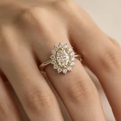 For Women Gold Alloy Rings Featuring Electroplated Craftsmanship With Zircon Inlay 4