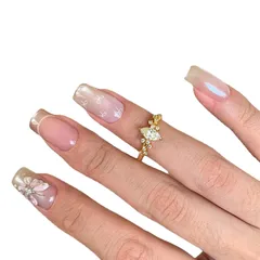 Women’s Horse Eye Open Ring In Gold Electroplated Copper With Zircon Inlay 4