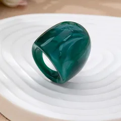 For Women Irregular Acrylic Rings With Polished Finish 5