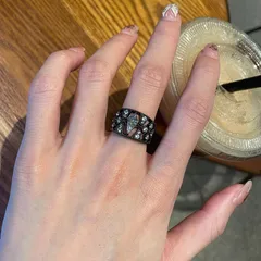 For Women Irregular Wide Band Alloy Ring Featuring Waterproof Non Tarnish Craftsmanship
