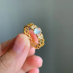 Women’s Lace Open Rings In Gold Electroplated Copper, Perfect For Spring Fashion 2