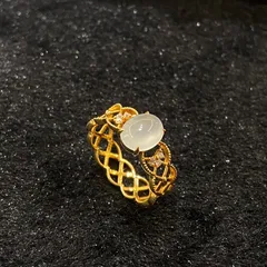 Women’s Lace Open Rings In Gold Electroplated Copper, Perfect For Spring Fashion 4