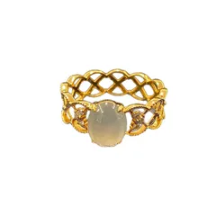Women’s Lace Open Rings In Gold Electroplated Copper, Perfect For Spring Fashion 5