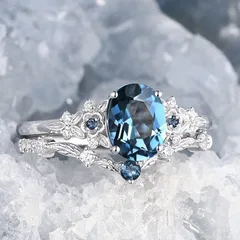 1 Pair Of Women’s Metal Rings For Flowers Featuring Electroplated Finish And Artificial Gemstones Inlay 4