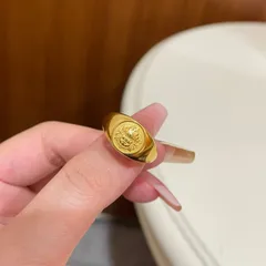 Women’s Open Ring In Copper With Electroplated Gold Plating, Ethnic Style, Perfect For Spring
