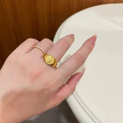 Women’s Open Ring In Copper With Electroplated Gold Plating, Ethnic Style, Perfect For Spring 2