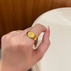 Women’s Open Ring In Copper With Electroplated Gold Plating, Ethnic Style, Perfect For Spring 4