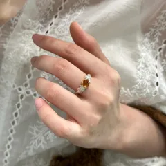 Women’s Open Rings Featuring Flowers Design, Electroplated Copper, Perfect For Daily Summer Wear 4