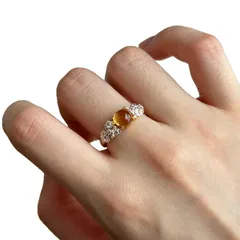 Women’s Open Rings Featuring Flowers Design, Electroplated Copper, Perfect For Daily Summer Wear 5