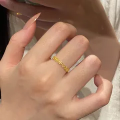 Women’s Open Flowers Ring In Electroplated Copper, Perfect For Summer 2