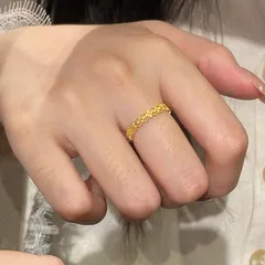Women’s Open Flowers Ring In Electroplated Copper, Perfect For Summer 4