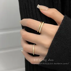 For Women 2 Pieces Set Simple Style Shell Rings With Zircon Inlay 5