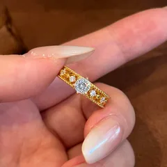 Women’s Snowflake Ring In Gold Electroplated Copper With Rhinestone Inlay, Elegant Winter Jewelry