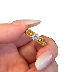 Women’s Snowflake Ring In Gold Electroplated Copper With Rhinestone Inlay, Elegant Winter Jewelry 5