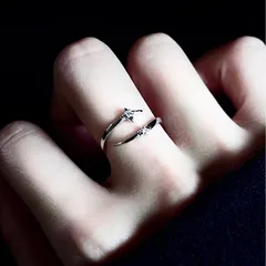 Women’s Star Open Rings In Copper With Electroplated Gold Plating Featuring Zircon Inlay, Perfect For Daily Wear 4