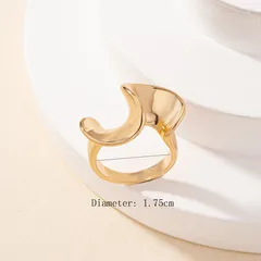 Waves For Women Rings In Zinc Alloy Featuring Electroplated Golden Plated Finish With Twist Craft 3