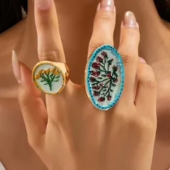 Women’s Zinc Alloy Flowers Ring For Everyday Wear Featuring Water Plating And Waterproof Non Tarnish Craftsmanship 2