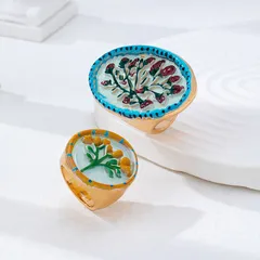 Women’s Zinc Alloy Flowers Ring For Everyday Wear Featuring Water Plating And Waterproof Non Tarnish Craftsmanship 3