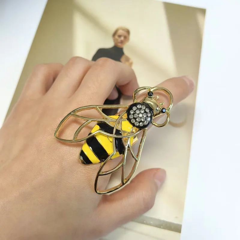 Style Bee Open Ring For Women In Alloy Material 3