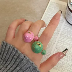 Style Mushroom Rings For Colour Lovers Featuring Enamel Alloy Craftsmanship 2