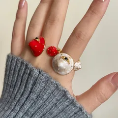 Style Mushroom Rings For Colour Lovers Featuring Enamel Alloy Craftsmanship 3