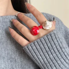 Style Mushroom Rings For Colour Lovers Featuring Enamel Alloy Craftsmanship 4
