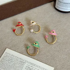 Style Mushroom Rings For Colour Lovers Featuring Enamel Alloy Craftsmanship 5