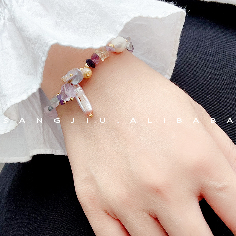 Pearl Beading Bracelet For Women In Sweet Style, Perfect For Business Occasions