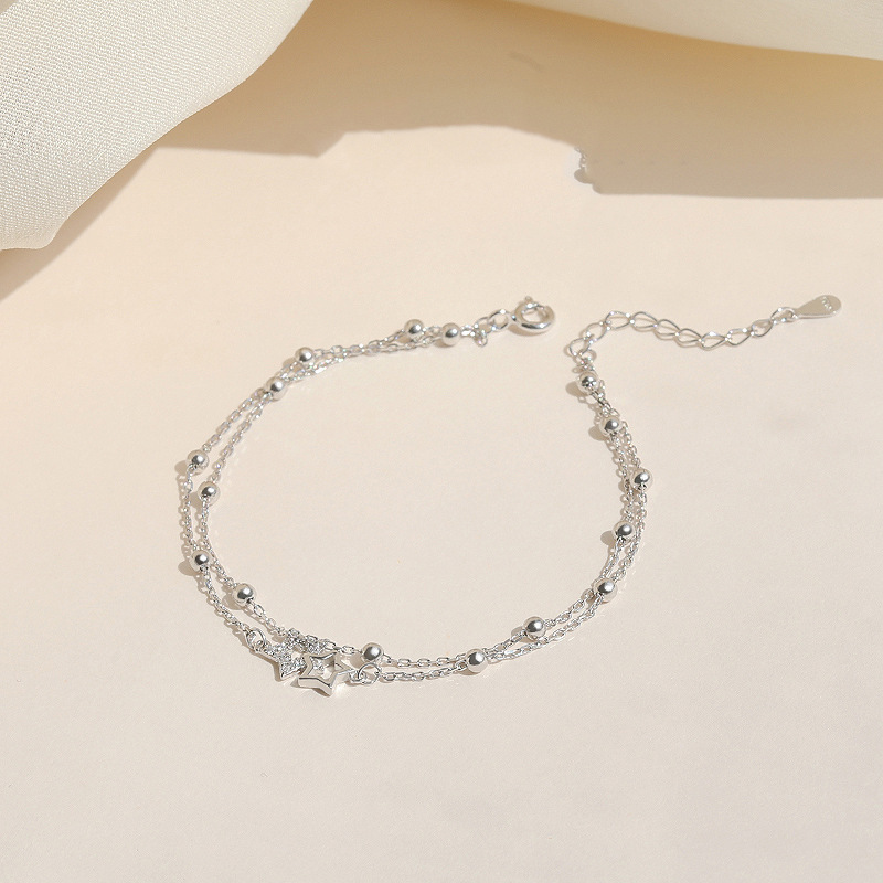 Pentagram Beading Bracelet For Women In Electroplated Copper Featuring Elegant Design 2