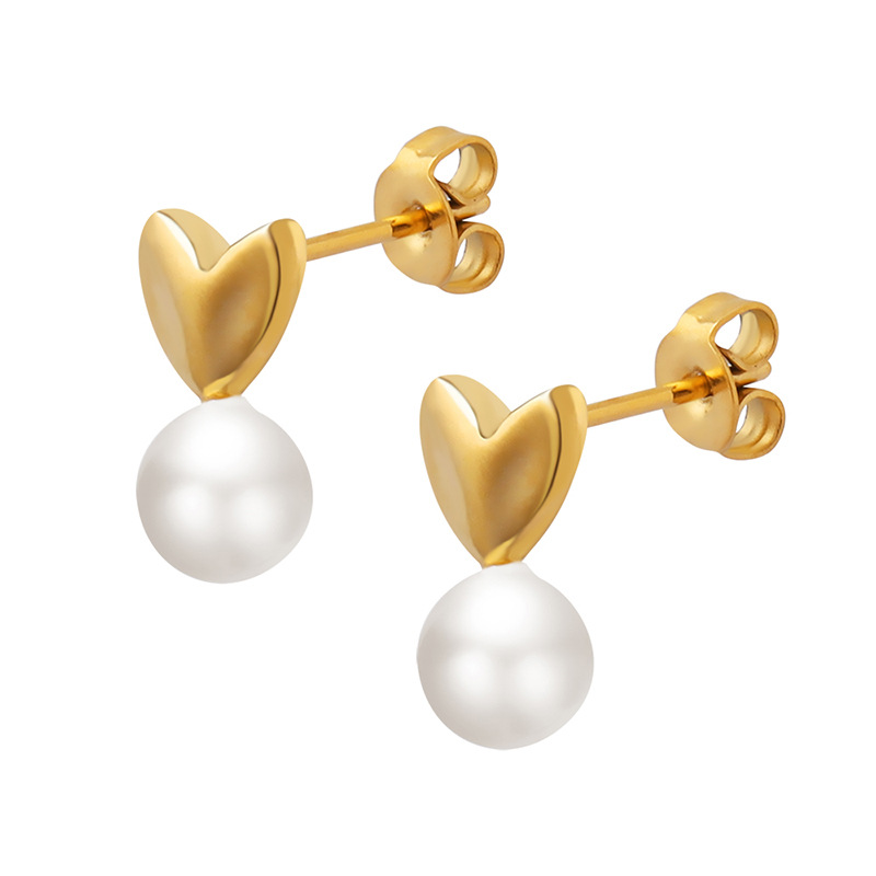 Waterproof Non Tarnish Printing Earrings For Women With 0.03µm-0.05µm Real Gold PVD Coated 304 Stainless Steel 2
