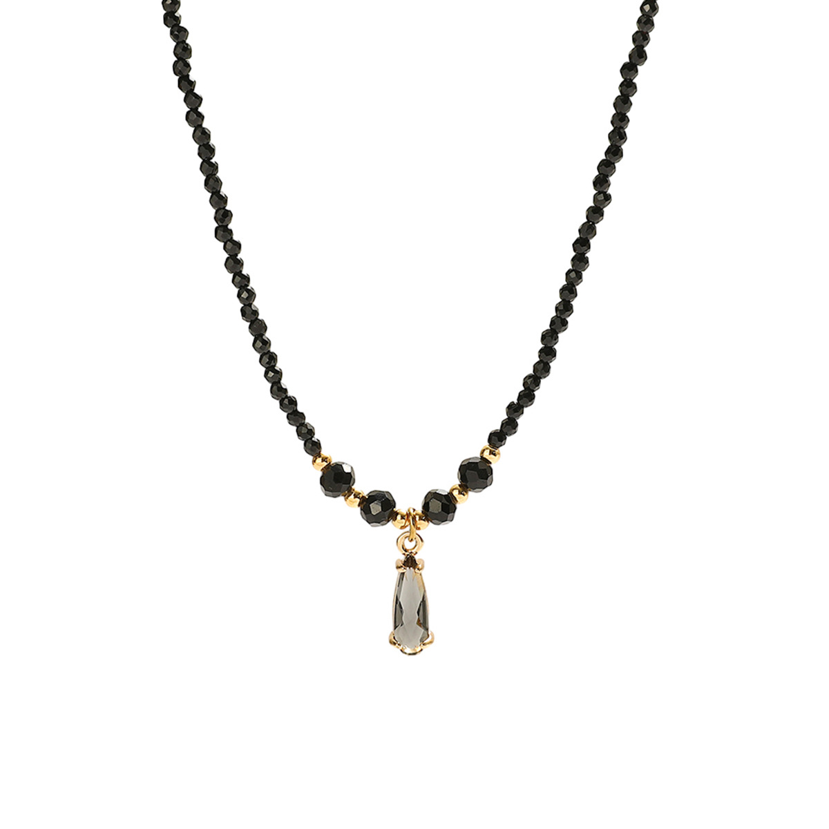 Round Copper Pendant Necklace For Women With Titanium Steel Ball Chain Featuring Zircon Inlay 5
