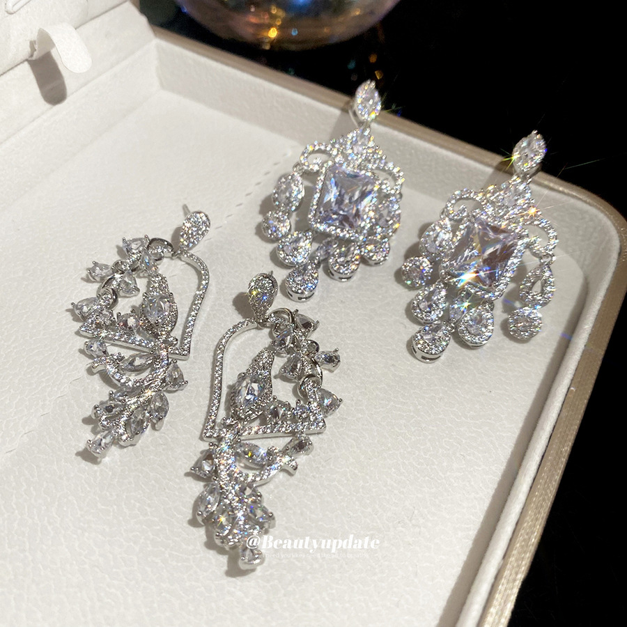 Silver Bird Earrings For Women Featuring Copper With Zircon Inlay And 304 Stainless Steel Ear Pins 4