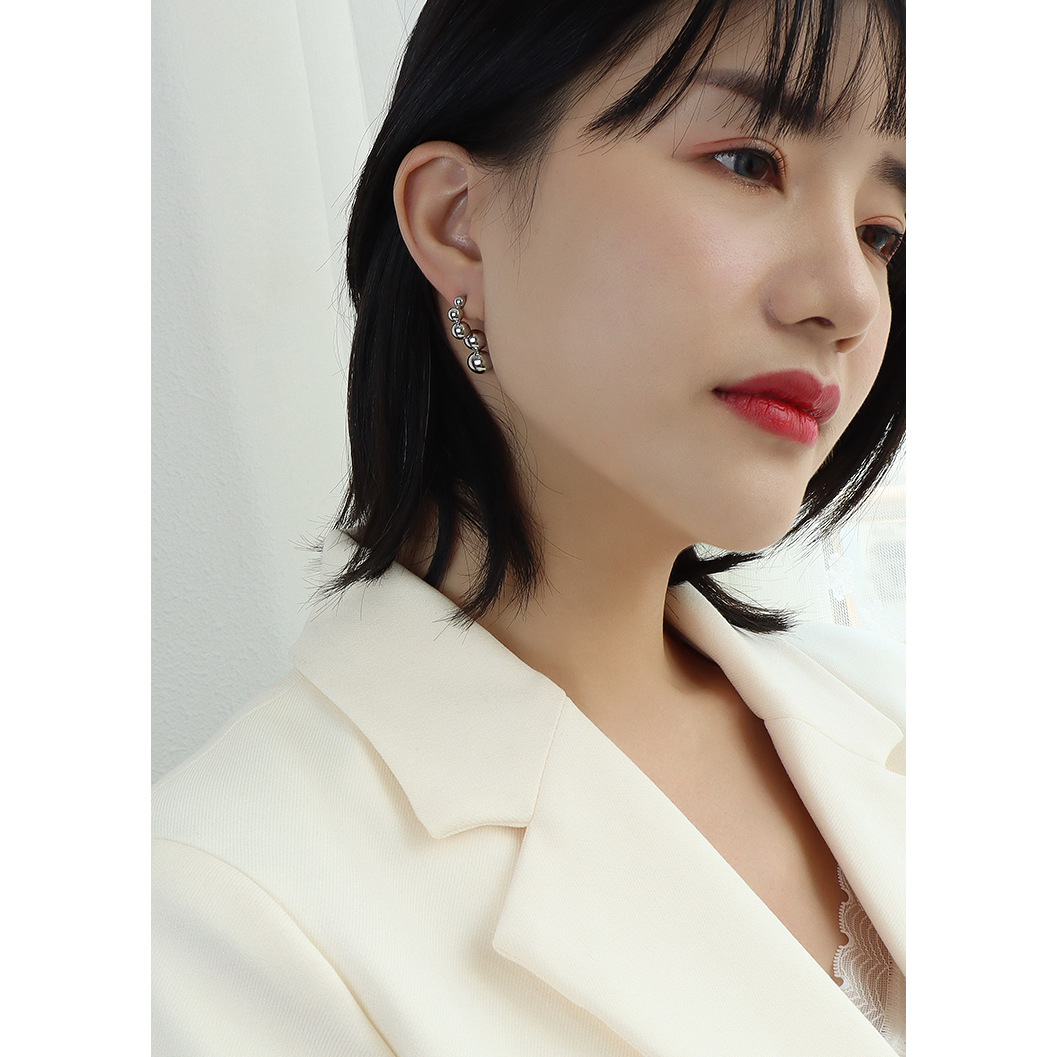 Geometric Stud Earrings For Women In 304 Stainless Steel With 18K Gold PVD Vacuum Plating 4