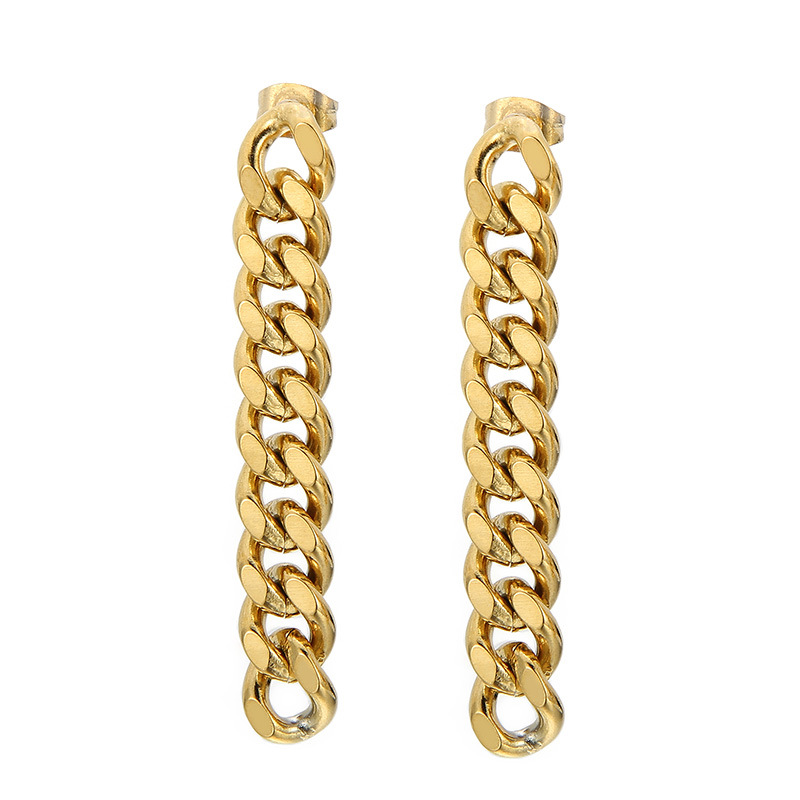 Geometric Electroplated Dangling Earrings For Women In 18K Gold Plated 304 Stainless Steel With PVD Coated Finish 5