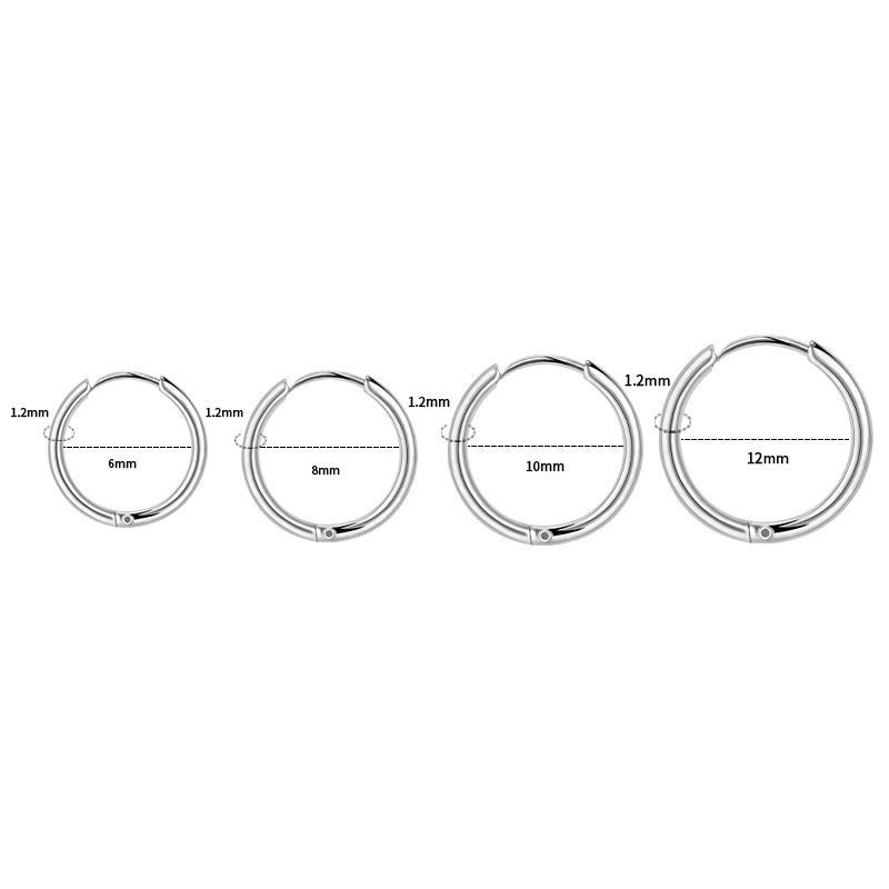 Geometric Hoop Earrings For Women In 304 Stainless Steel With 18K Real Gold PVD Coated Plating And 0.03µm Thickness, Stone-Free 2