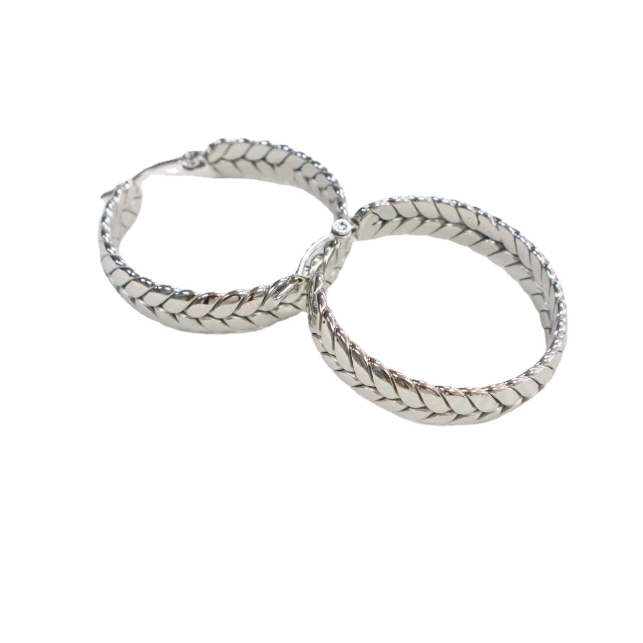 Simple Style Geometric Earrings For Women Featuring Inlaid 18K Gold With 304 Stainless Steel Ear Pins 4