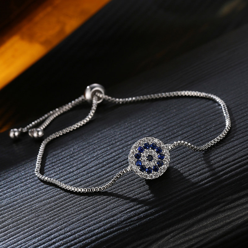 Electroplated Circle Bracelet For Women In Eco-friendly Copper With Artificial Gemstones, Featuring Kashi Jewelry Style 4