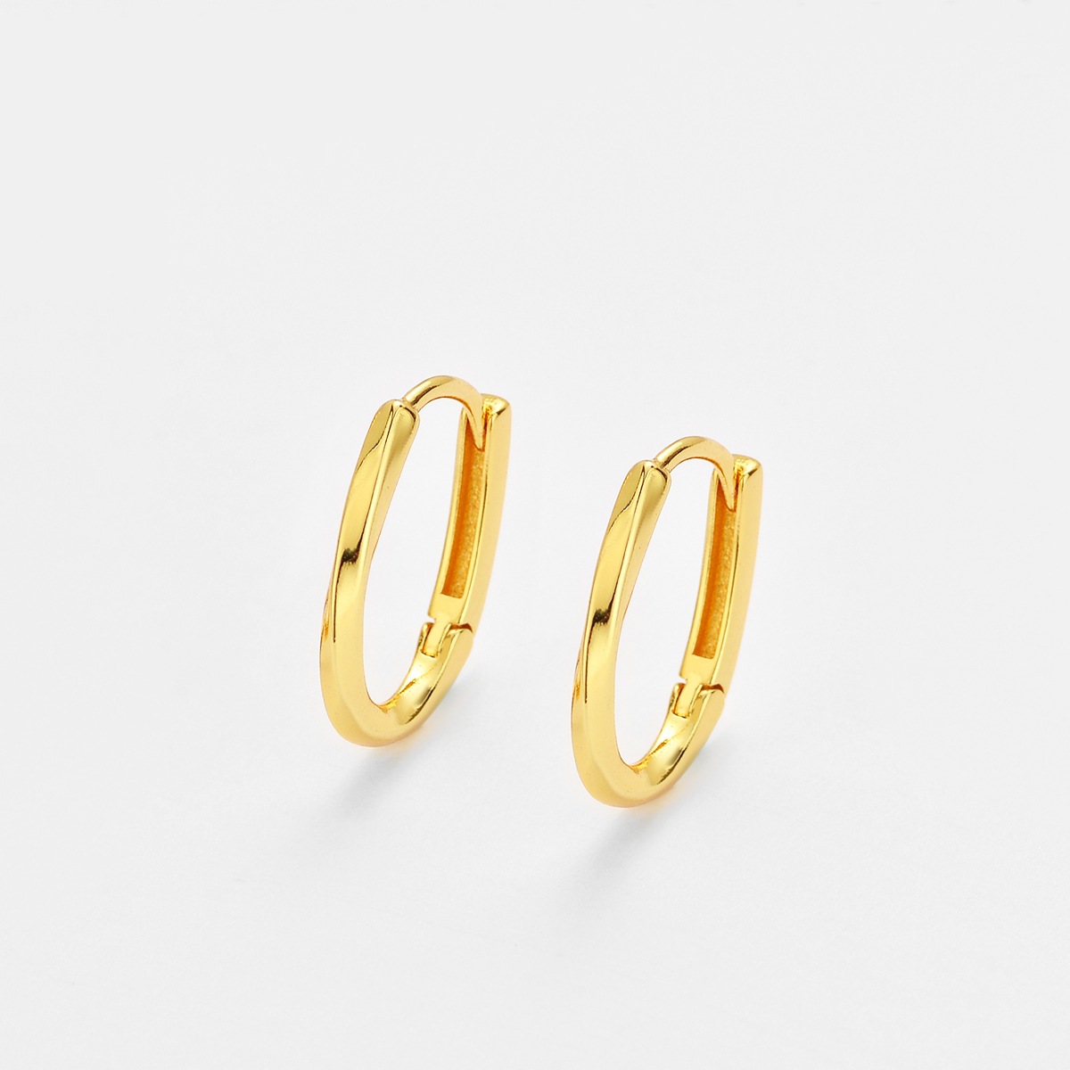 Simple Style Twist Earrings For Women In Copper Featuring Electroplated Craftsmanship 3
