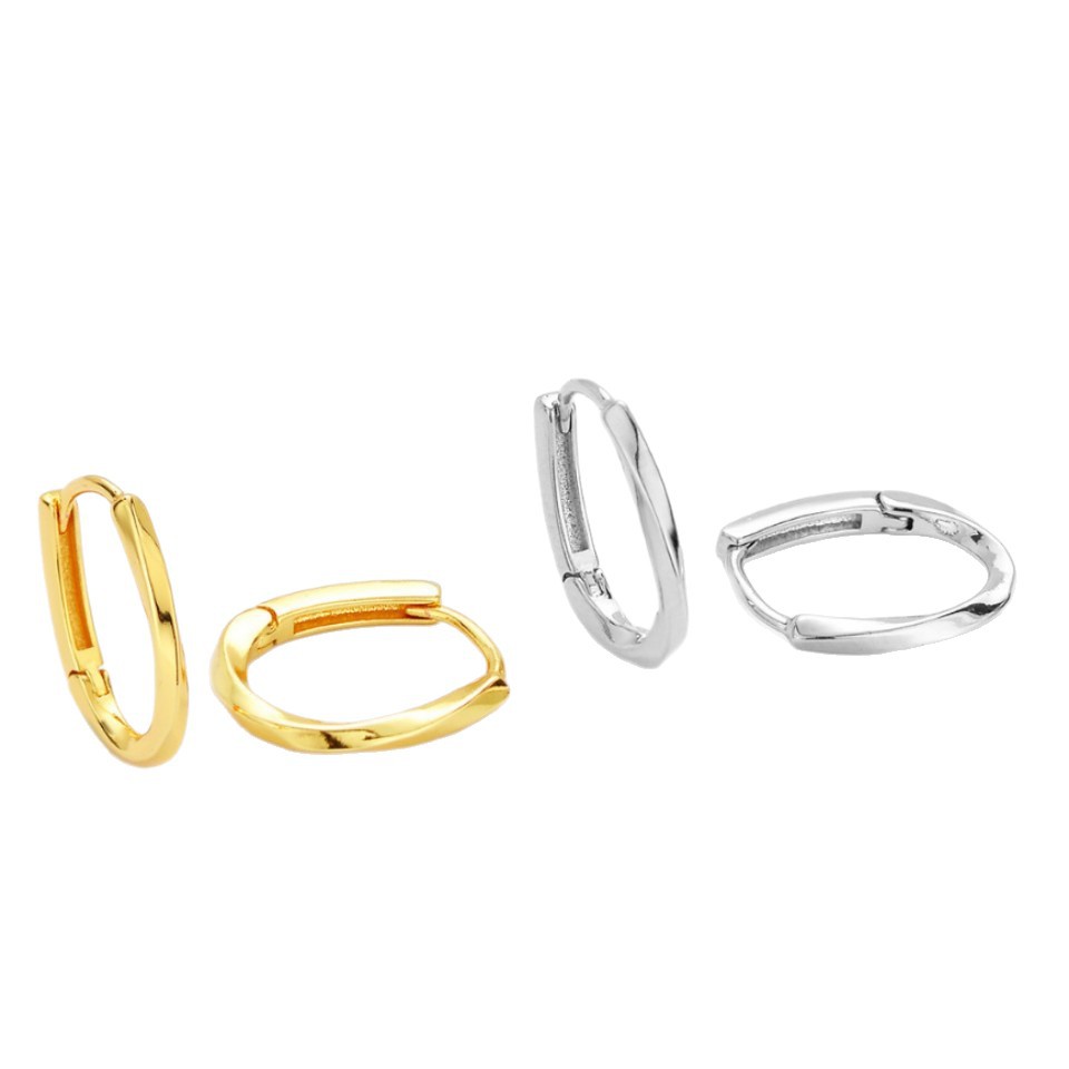 Simple Style Twist Earrings For Women In Copper Featuring Electroplated Craftsmanship 5