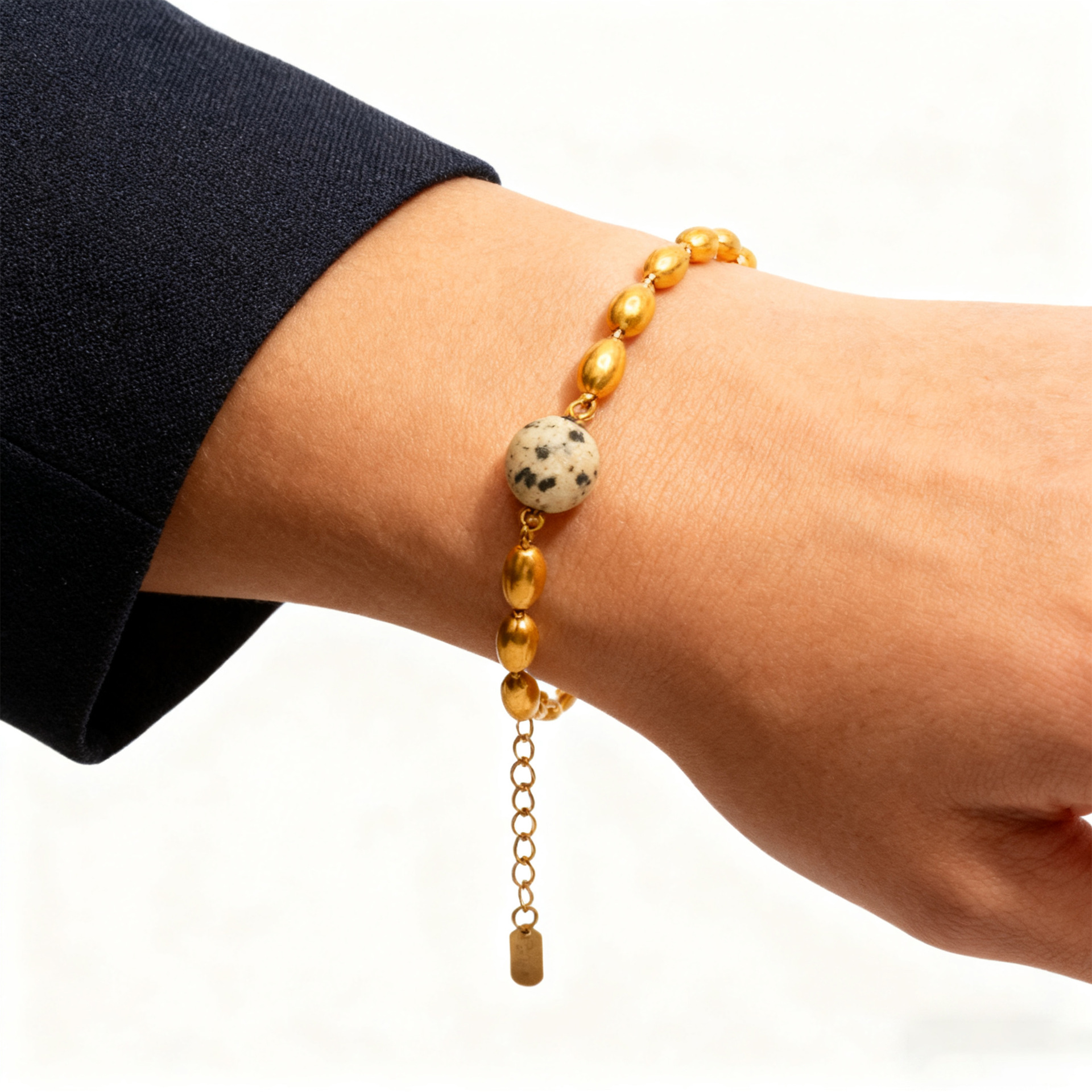 Spot Hip-Hop Bracelets For Women In 304 Stainless Steel With 18K Real Gold Plated Finish, Available In Gold