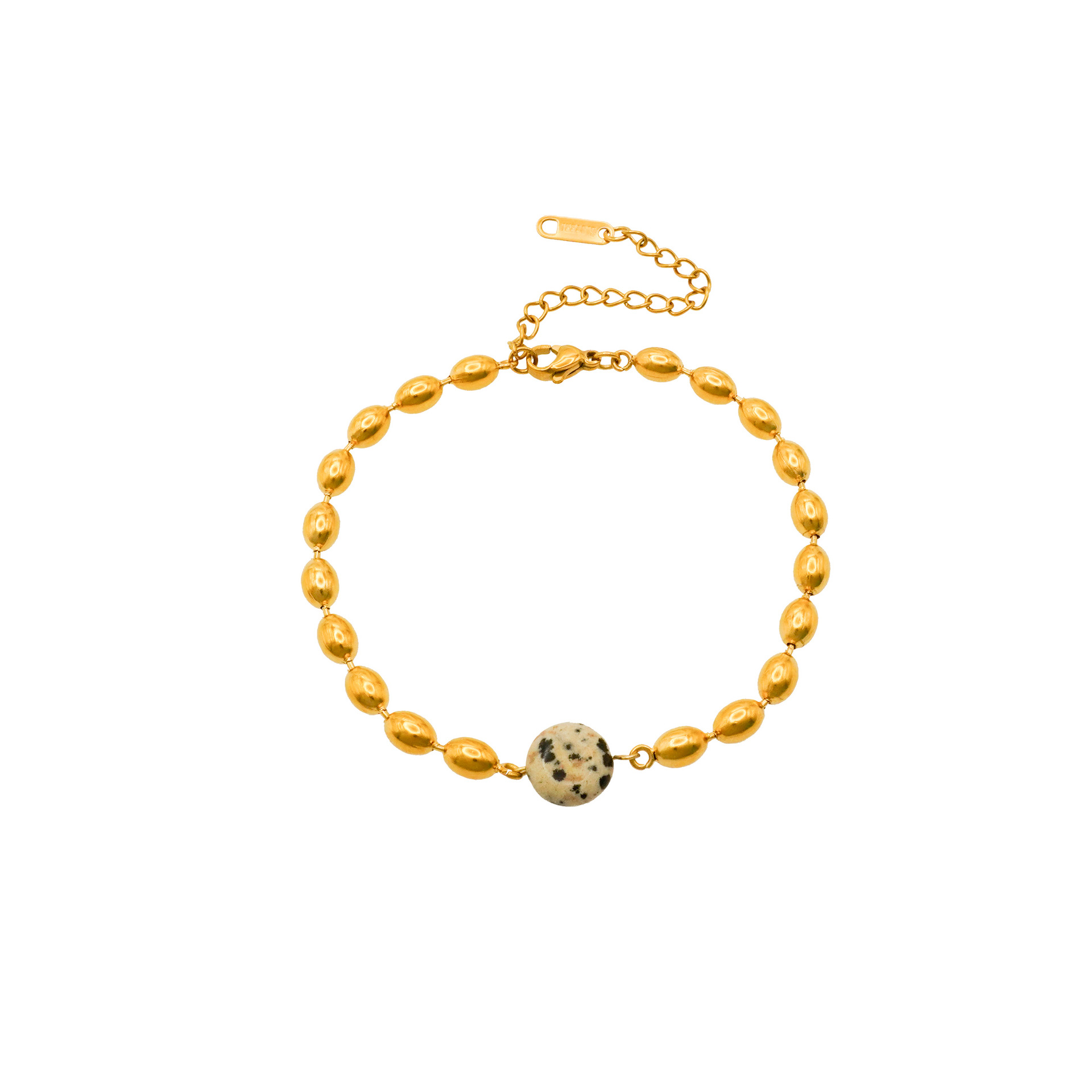 Spot Hip-Hop Bracelets For Women In 304 Stainless Steel With 18K Real Gold Plated Finish, Available In Gold 5
