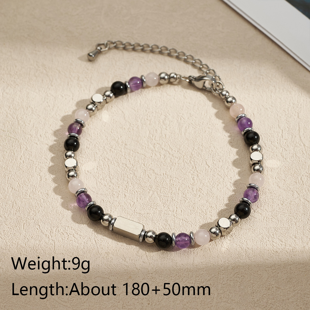 Square Copper Bracelets With Silver Plated Water Plating And 0.03µm Thickness Featuring Handmade Chain For Adults 9