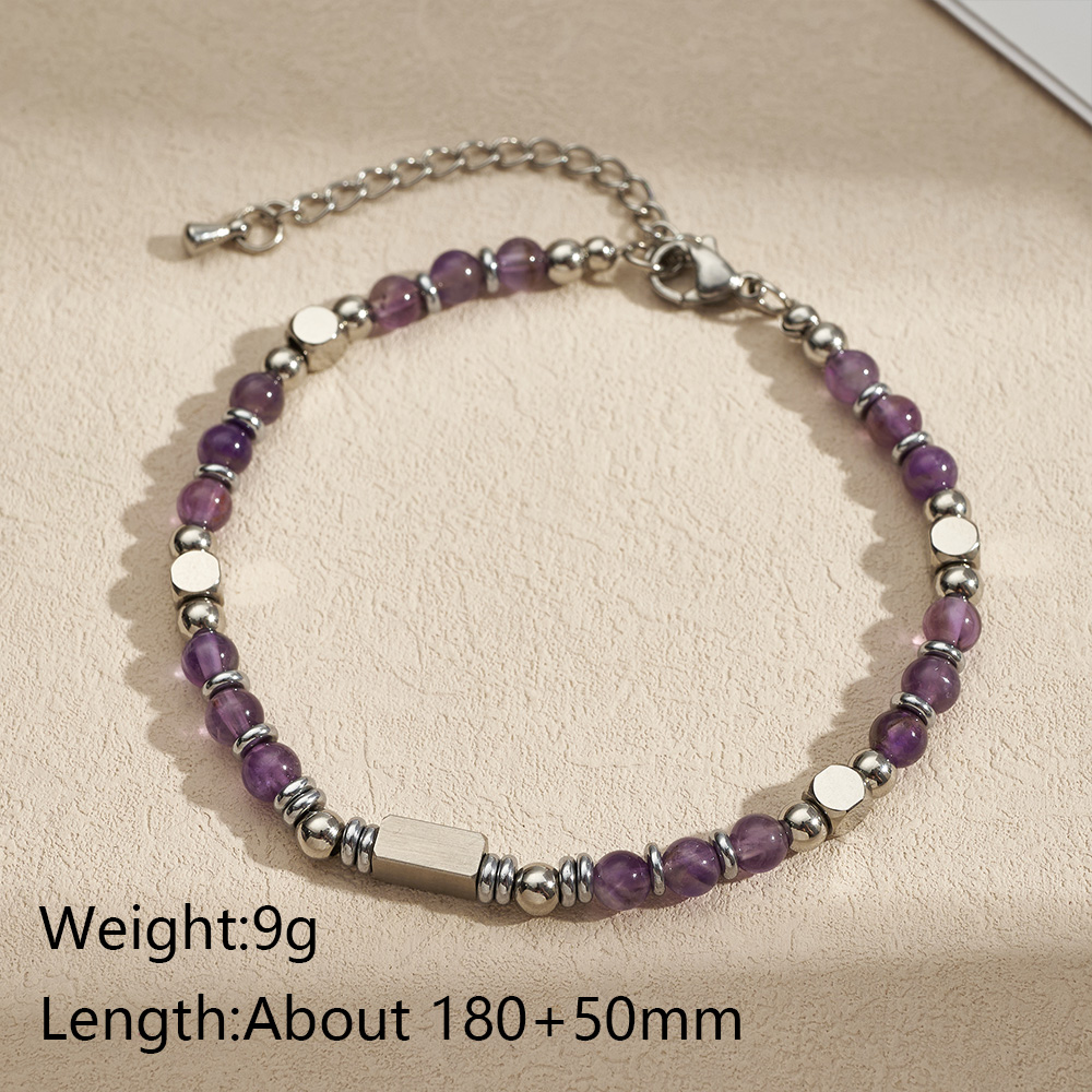 Square Copper Bracelets With Silver Plated Water Plating And 0.03µm Thickness Featuring Handmade Chain For Adults 10