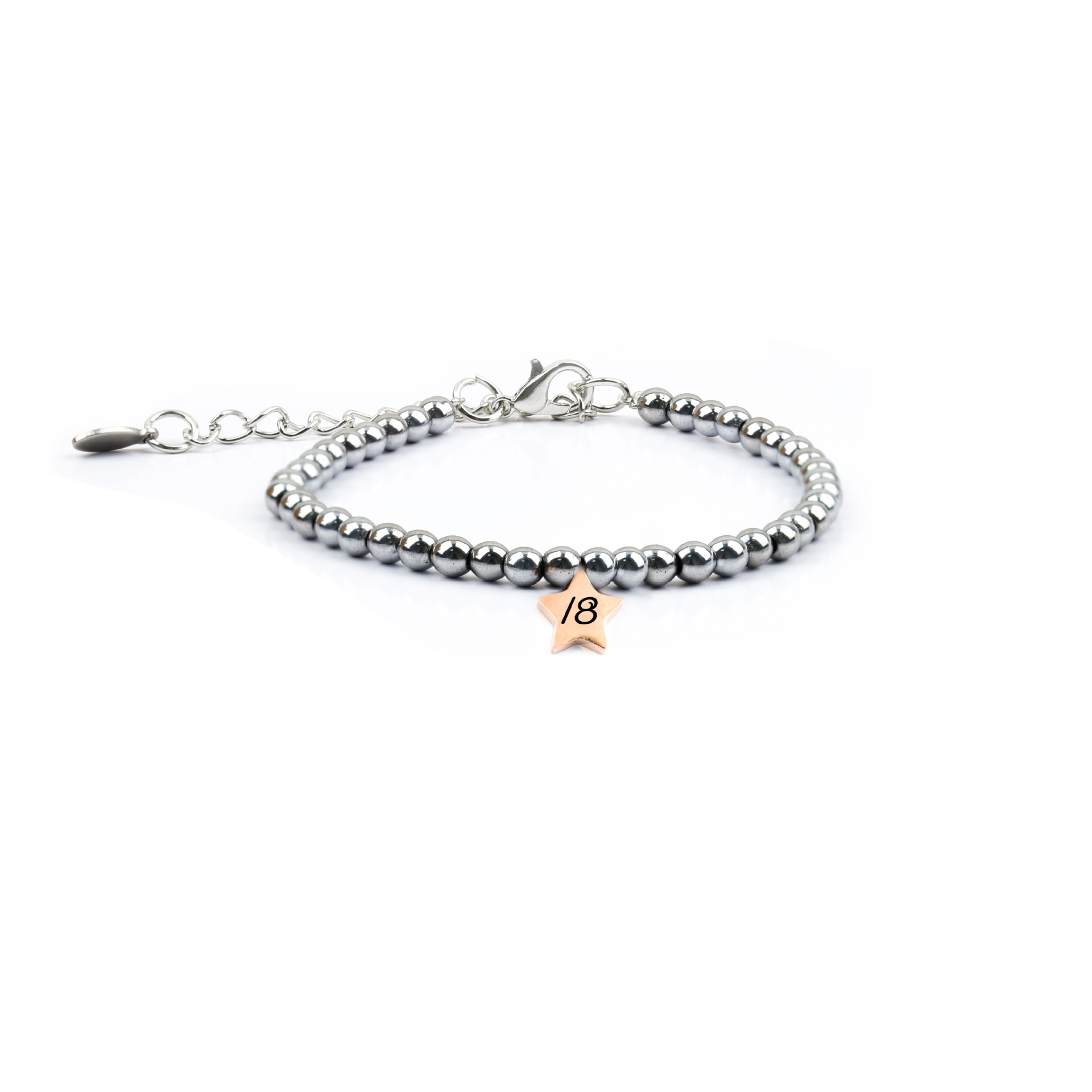 Star Pattern Beading Bracelet In Gold Featuring Copper Pendant, Unisex Design 5